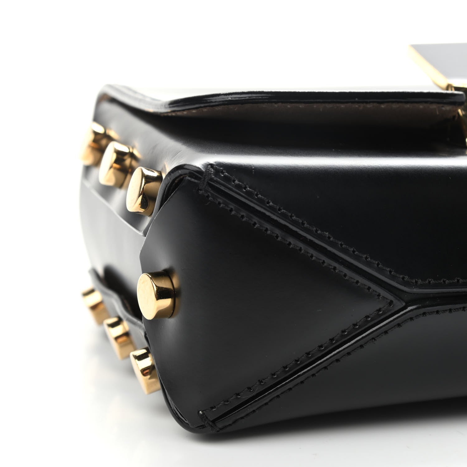 Jimmy Choo Smooth Calfskin Lockett Petite Shoulder Bag Black 9 of 10