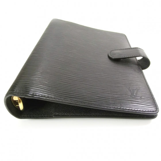 Louis Vuitton Epi Small Ring Agenda Cover Black 4 of 7