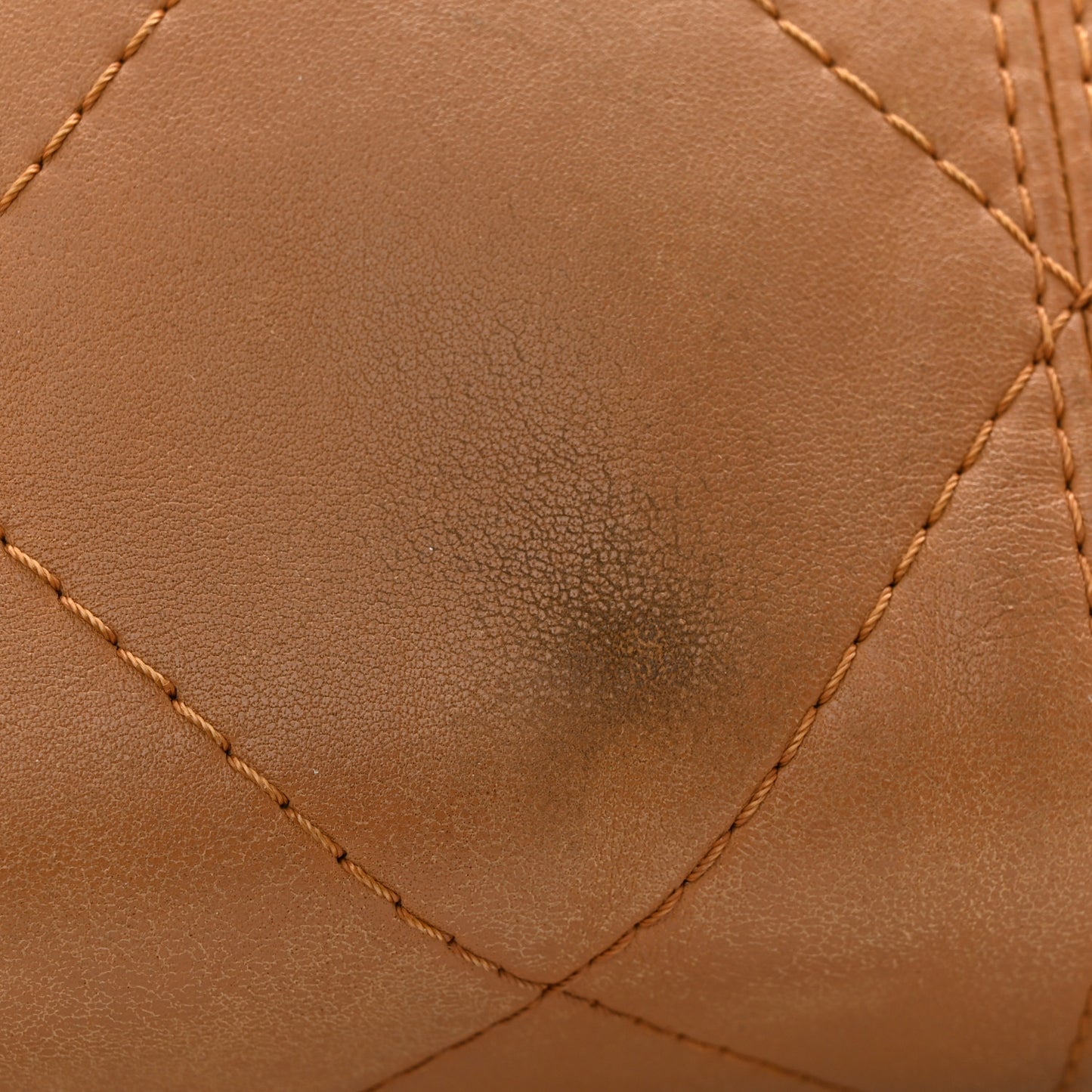 Lambskin Quilted Large Soft Touch Flap Beige