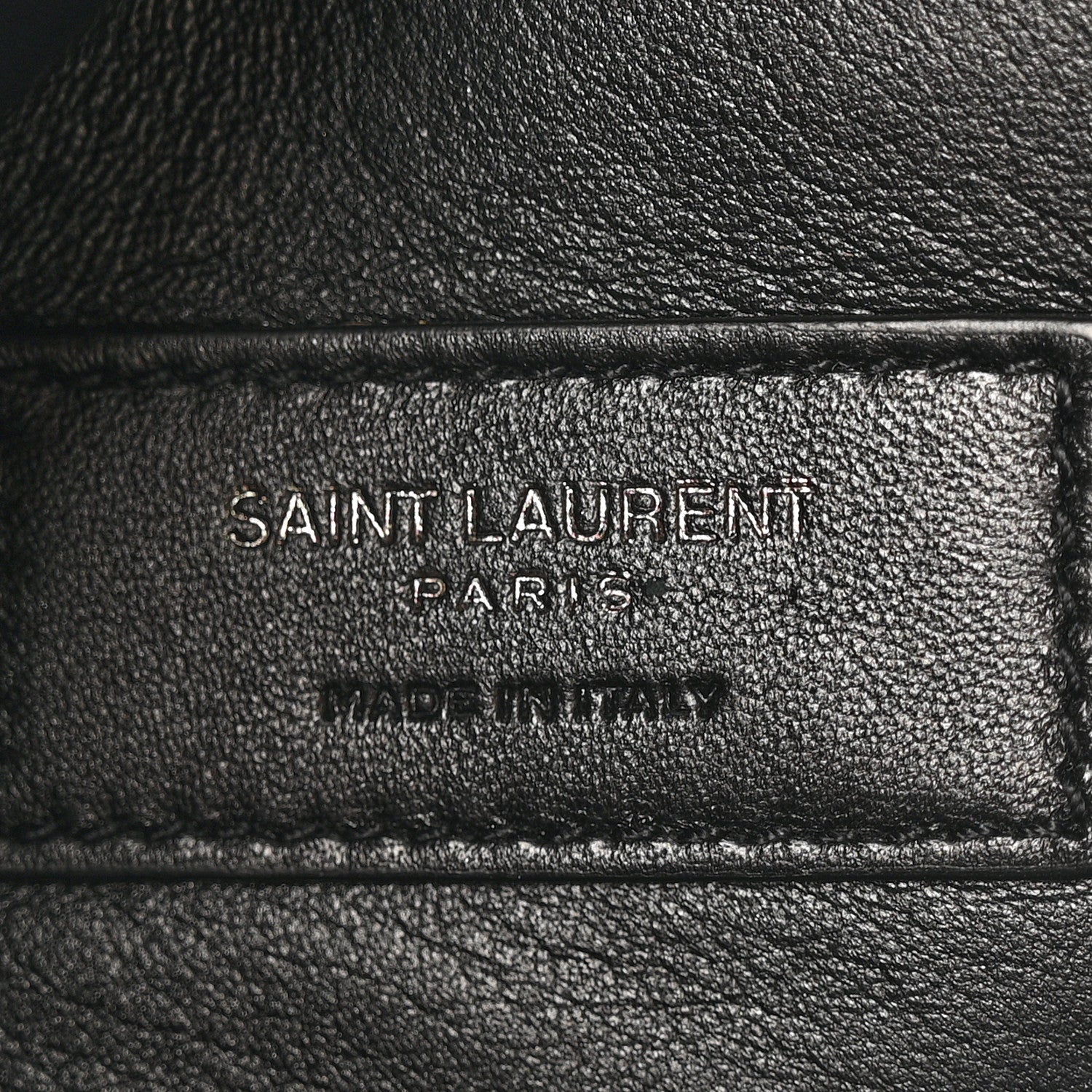Saint Laurent Grain De Poudre West Hollywood Monogram Fold Over Clutch Black 6 of 9