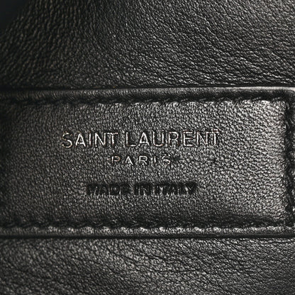 Saint Laurent Grain De Poudre West Hollywood Monogram Fold Over Clutch Black 6 of 9