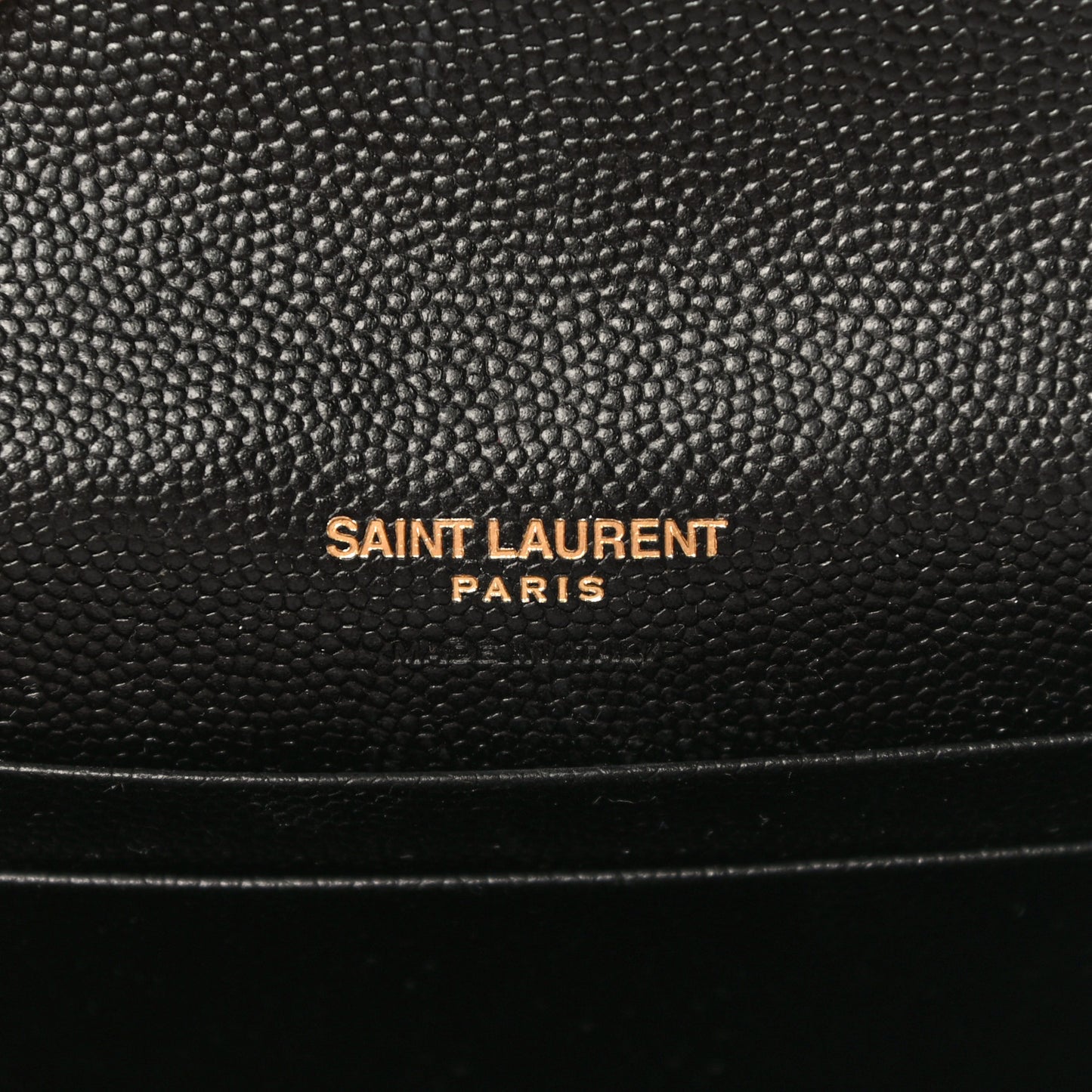 Grain De Poudre Textured Mixed Matelasse Triquilt Small Monogram Envelope Wallet Black
