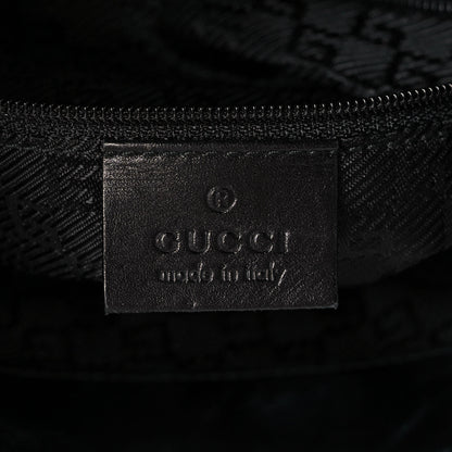 Gucci Canvas Calfskin Jackie O Hobo Black 6 of 10