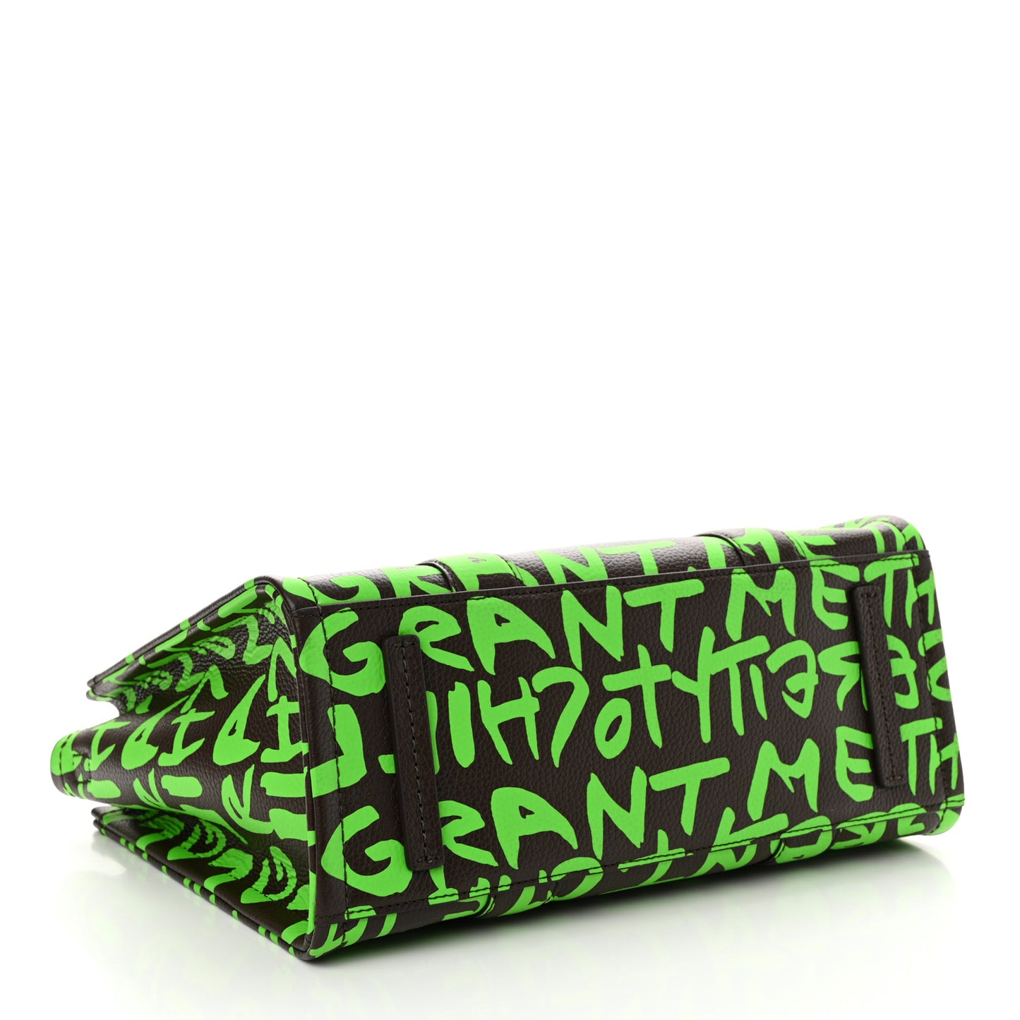 X STEPHEN SPROUSE Grained Calfskin Medium The Tote Bag Green