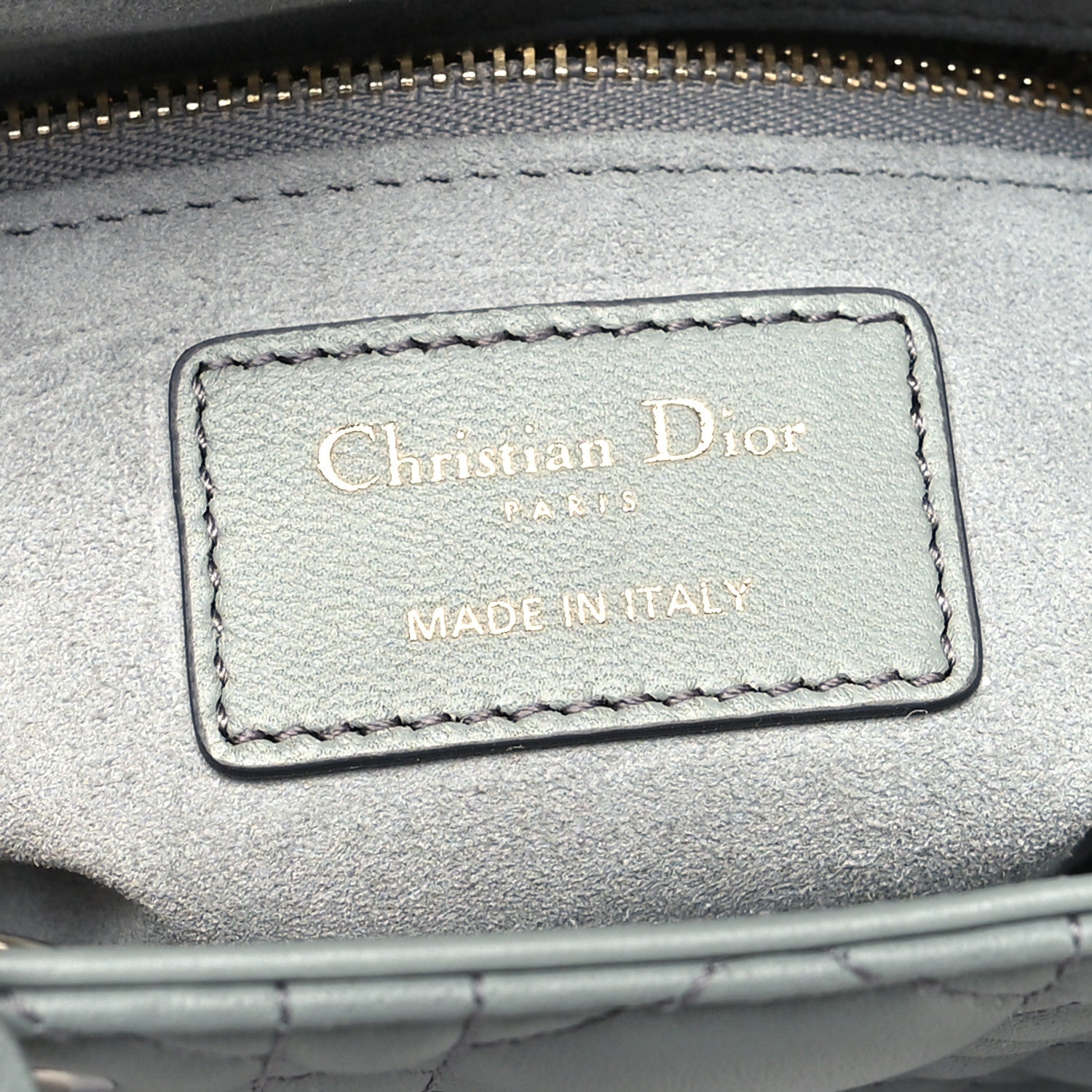 Christian Dior Lambskin Cannage Gradient Small My ABCDior Lady Dior Grey 6 of 9