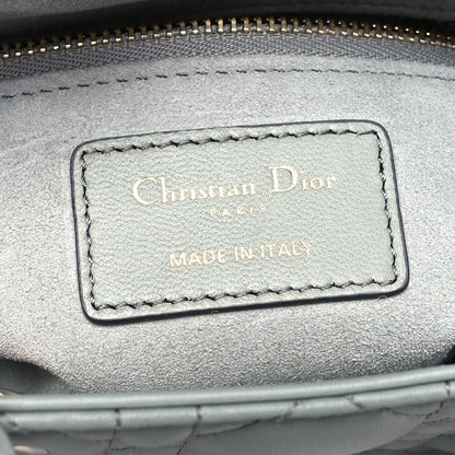 Christian Dior Lambskin Cannage Gradient Small My ABCDior Lady Dior Grey 6 of 9