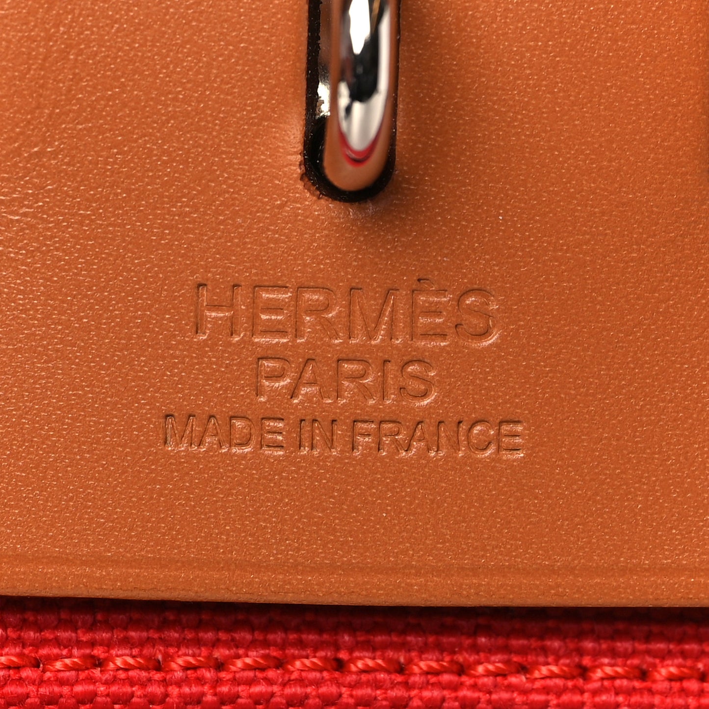 Vache Hunter Toile Herbag Zip 31 PM Rouge Tomate Natural