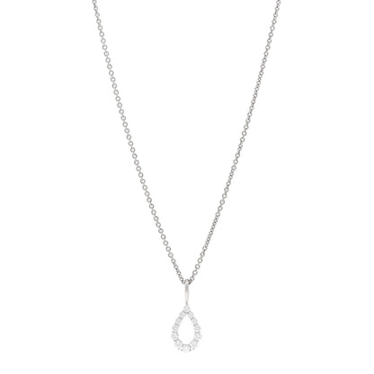 Harry Winston Platinum Diamond Loop Pendant Necklace 1 of 4