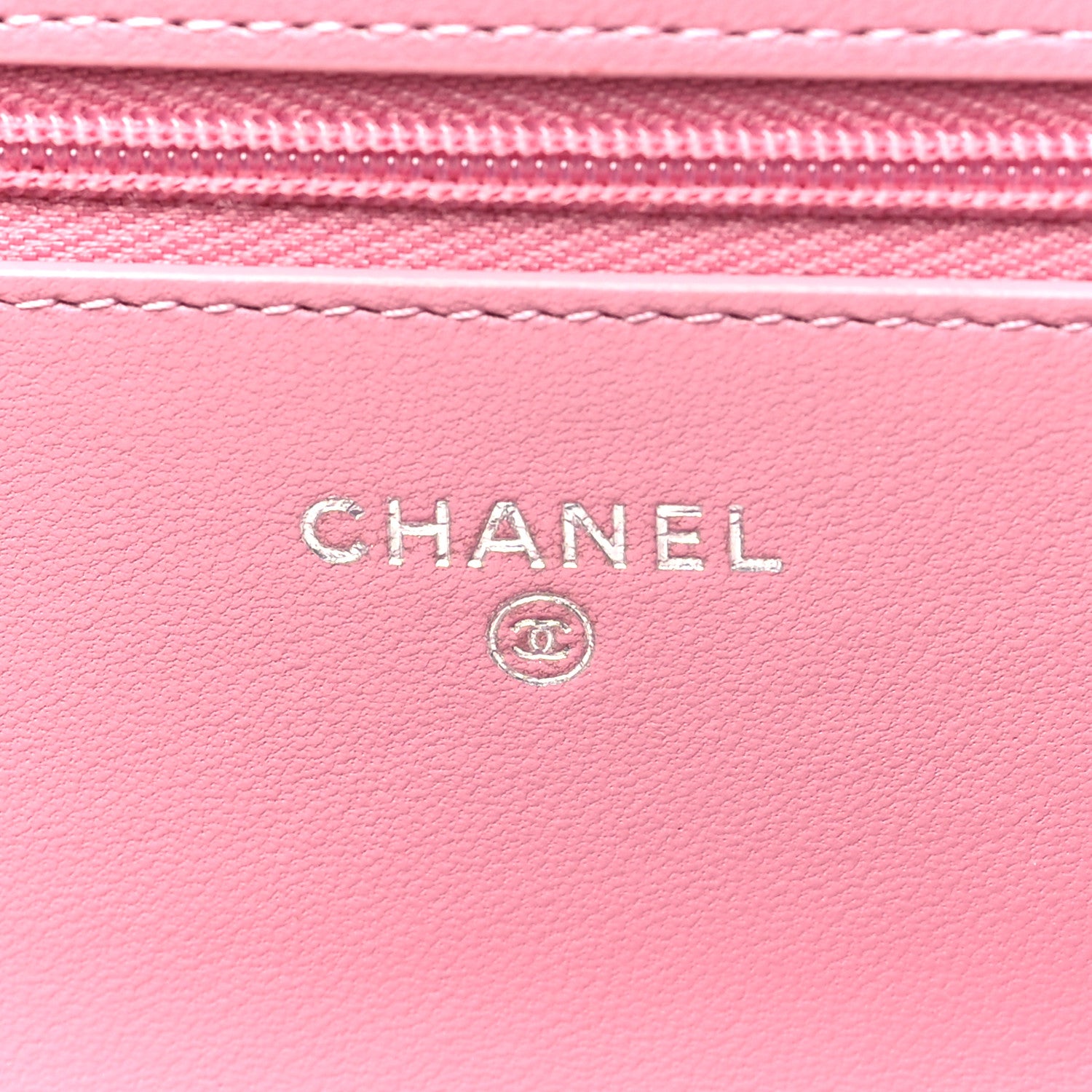Chanel Lambskin Quilted Crystal Star Wallet On Chain WOC Pink 6 of 12