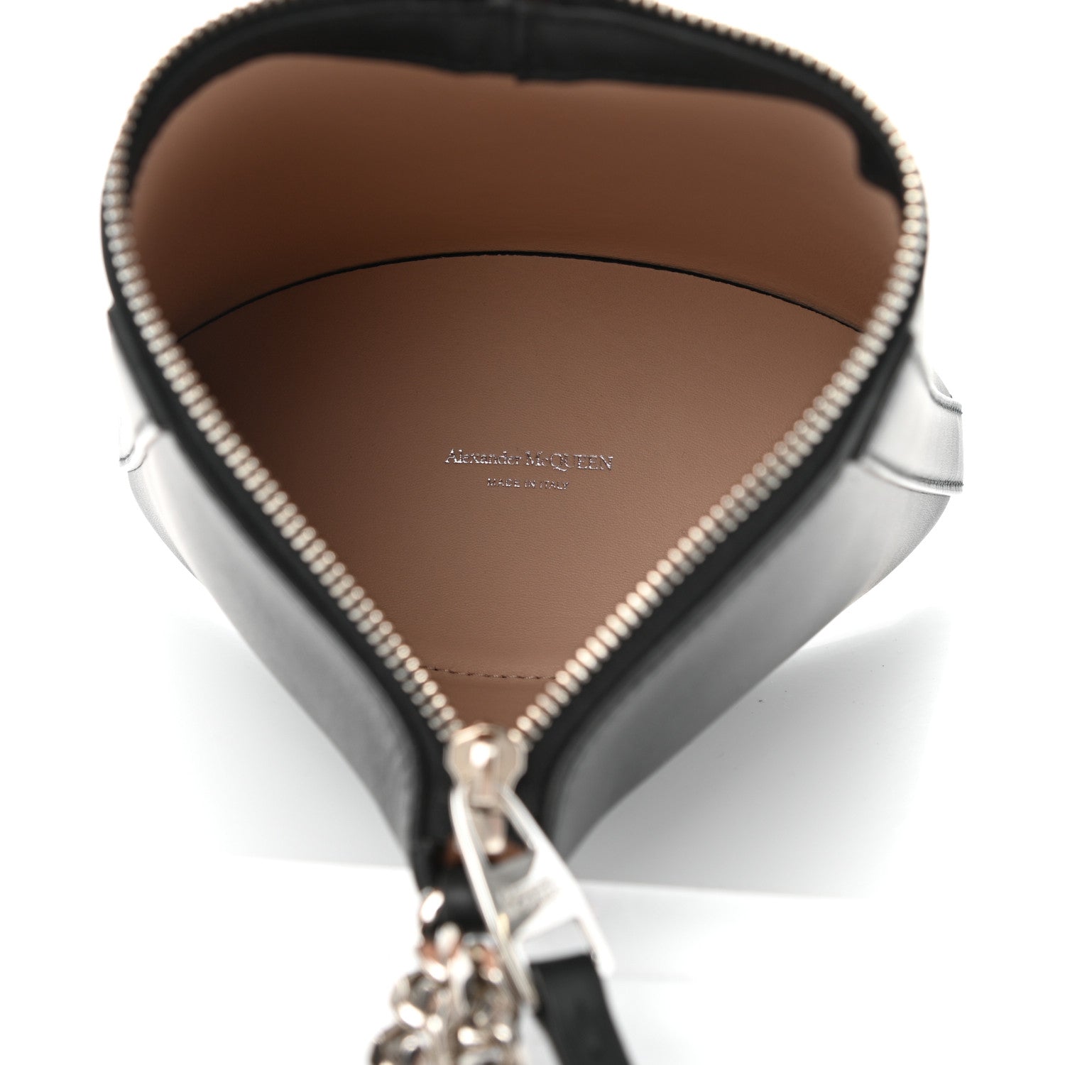 Alexander McQueen Calfskin The Curve Pouch Black 6 of 9