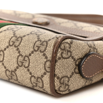 Gucci GG Supreme Monogram Web Mini Ophidia Shoulder Bag Brown 10 of 10