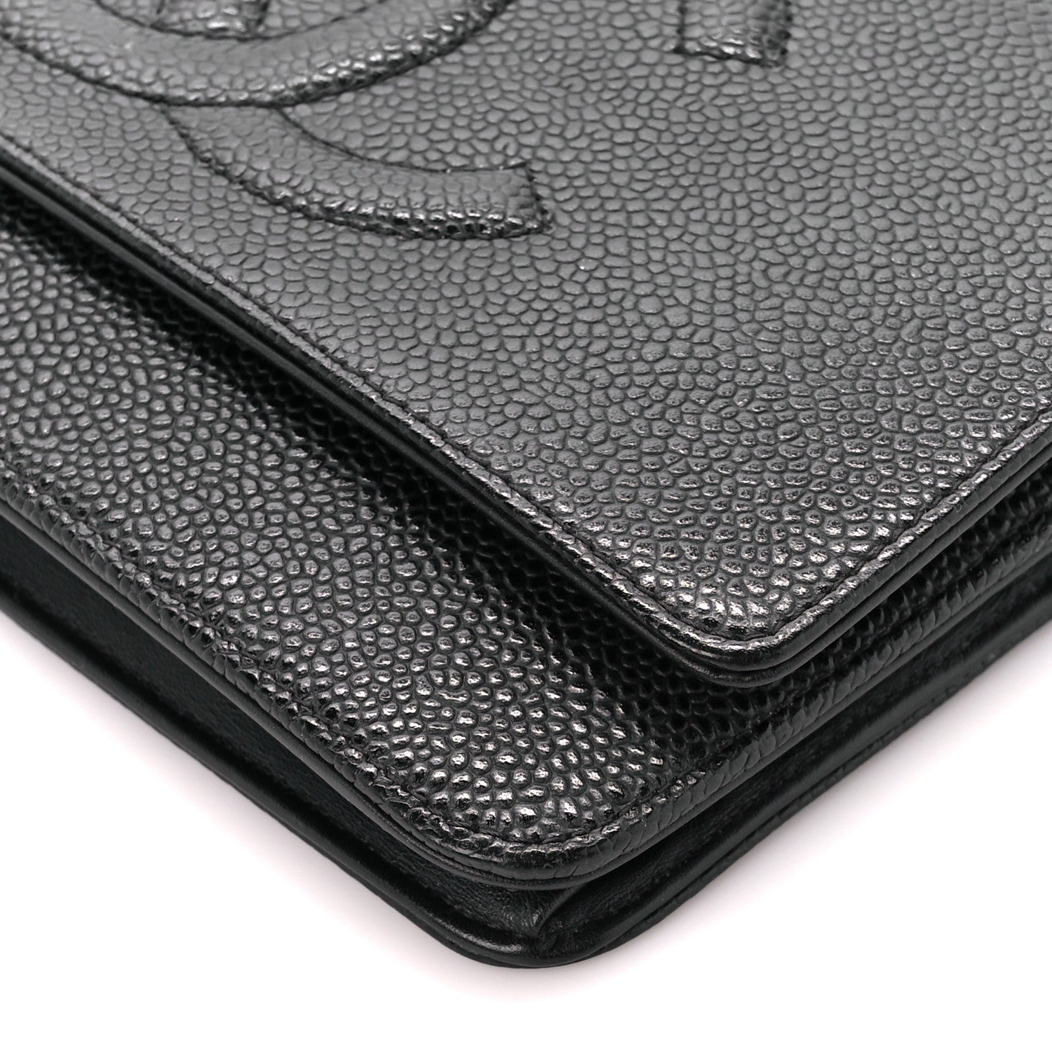 Chanel Caviar Timeless CC Wallet on Chain WOC Black 11 of 12