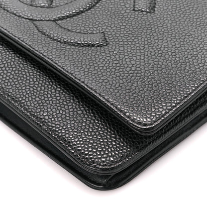 Chanel Caviar Timeless CC Wallet on Chain WOC Black 11 of 12