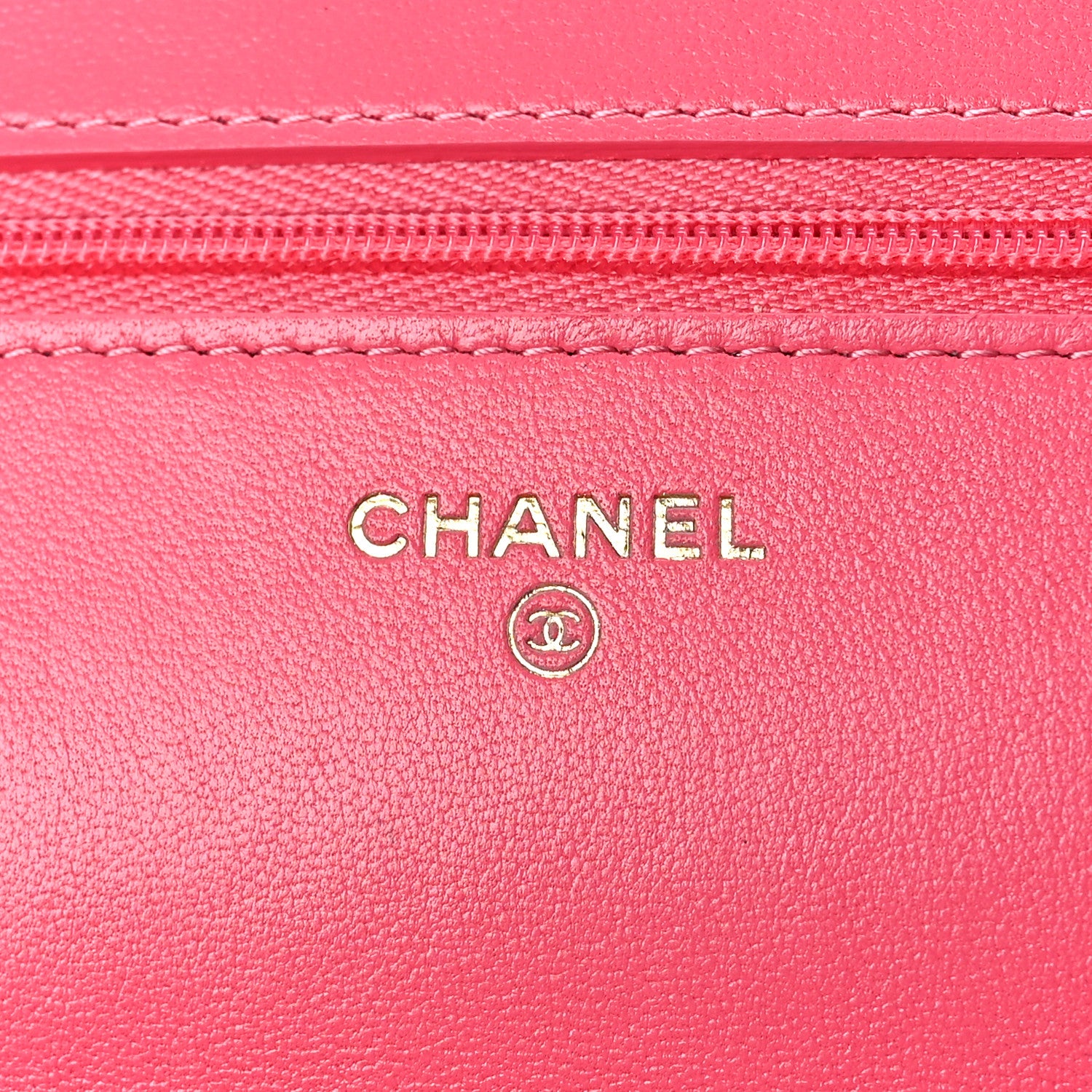 Chanel Lambskin Plexiglass Quilted Coco Love Wallet On Chain WOC Pink 6 of 10