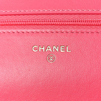 Chanel Lambskin Plexiglass Quilted Coco Love Wallet On Chain WOC Pink 6 of 10