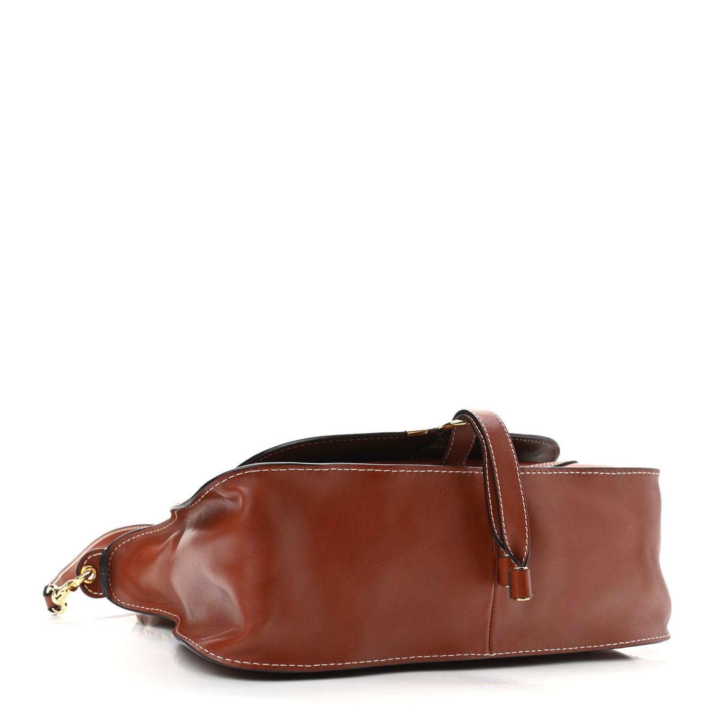 Calfskin Medium Marcie Satchel Brown
