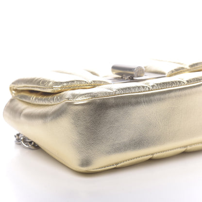 Tom Ford Metallic Soft Lambskin Quilted Small Natalia Chain Shoulder Bag Gold 7 of 11
