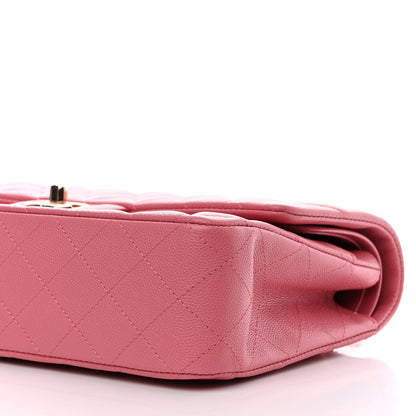 Chanel Caviar Quilted Medium Double Flap Pink 11 of 11
