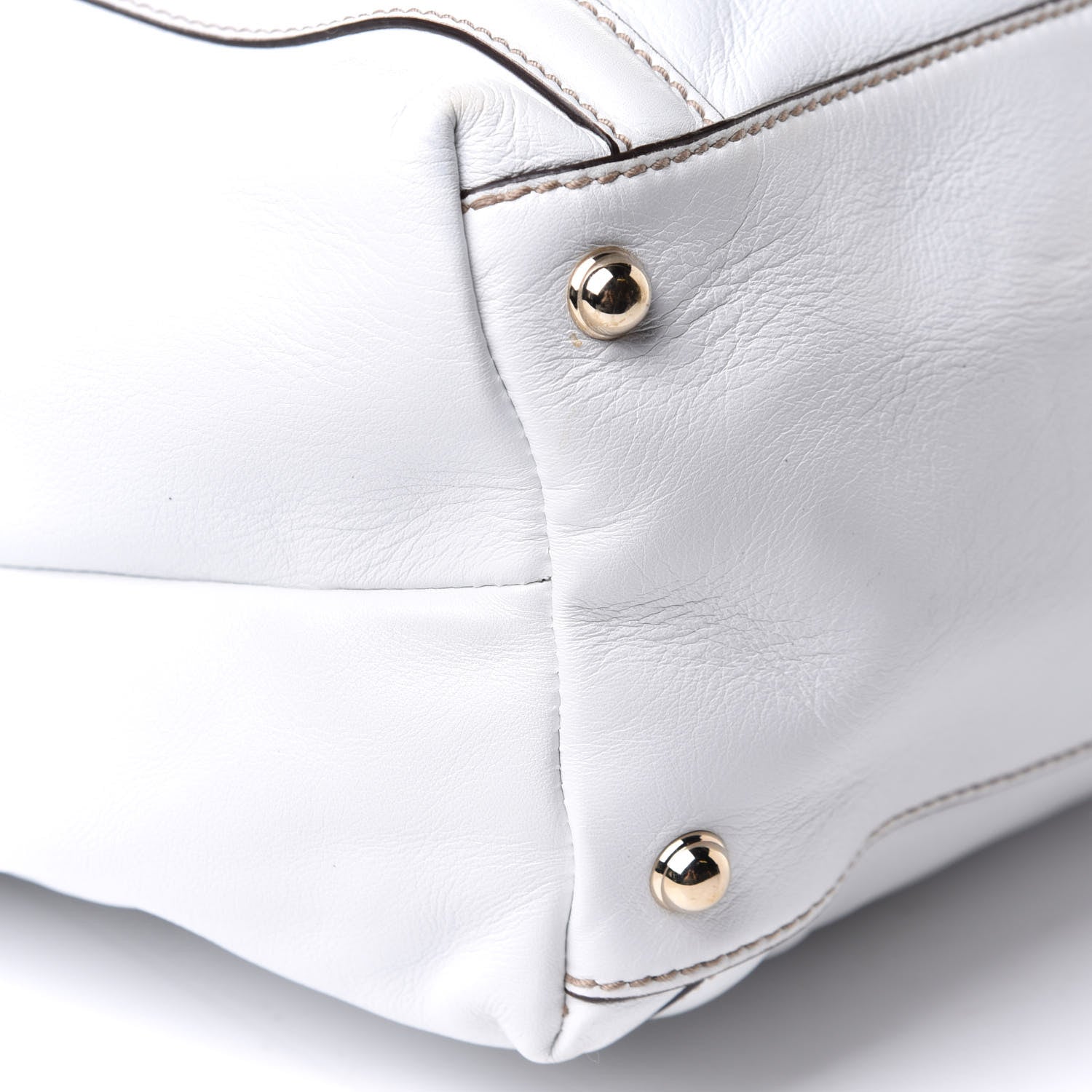 Gucci Calfskin Large Britt Shoulder Bag Off White 19 of 38