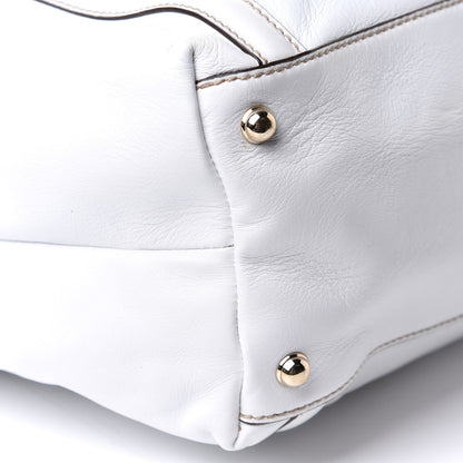 Gucci Calfskin Large Britt Shoulder Bag Off White 19 of 38