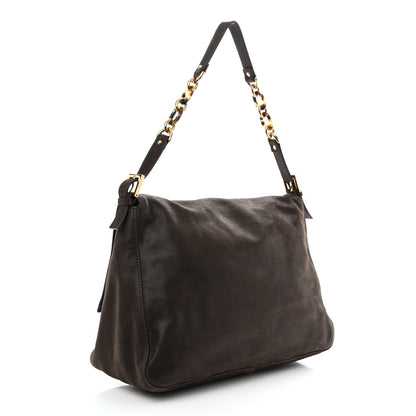 Fendi Vitello Savana Big Forever Mama Baguette Dark Brown 3 of 10