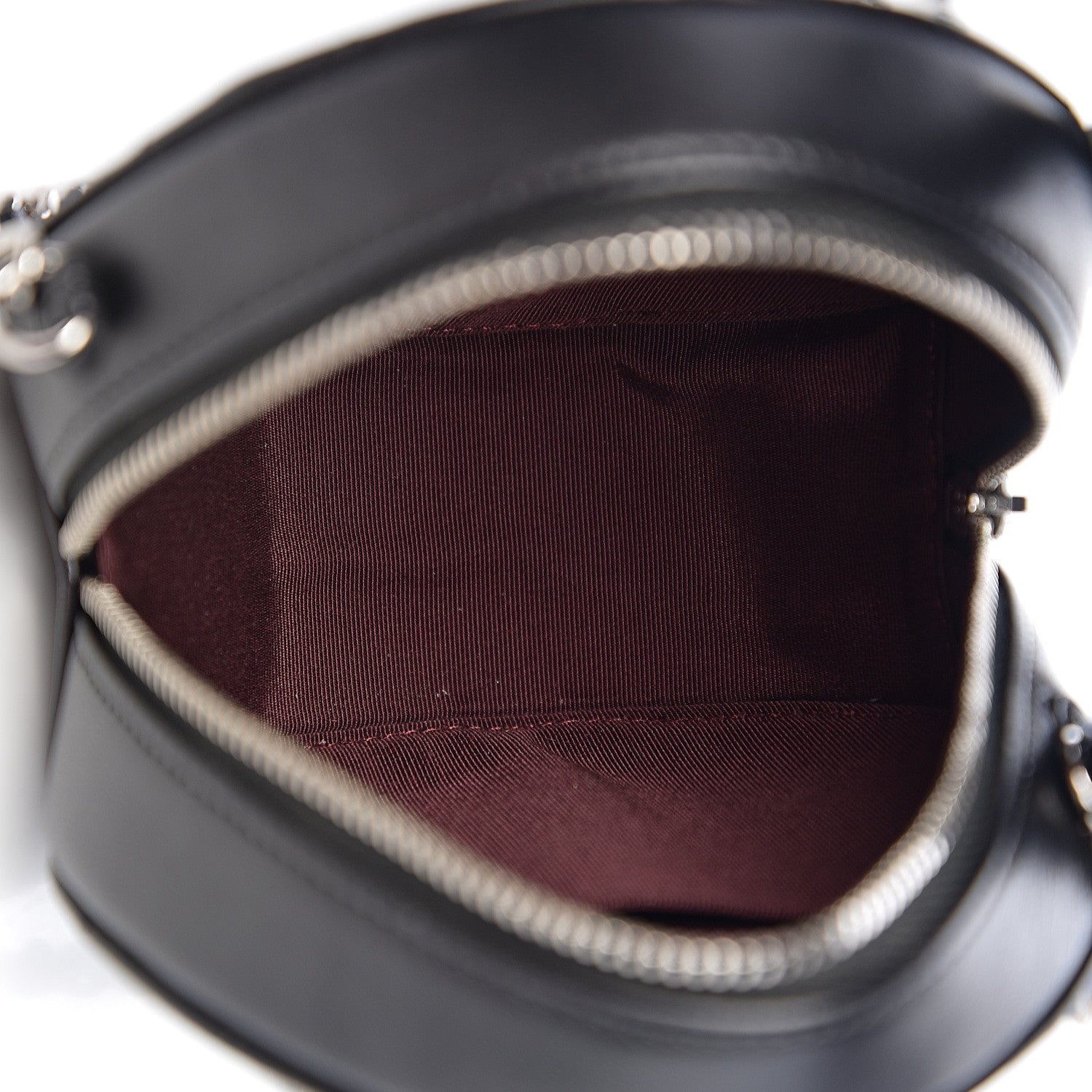 Chanel Lambskin Quilted Round Clutch With Chain Black 4 of 7