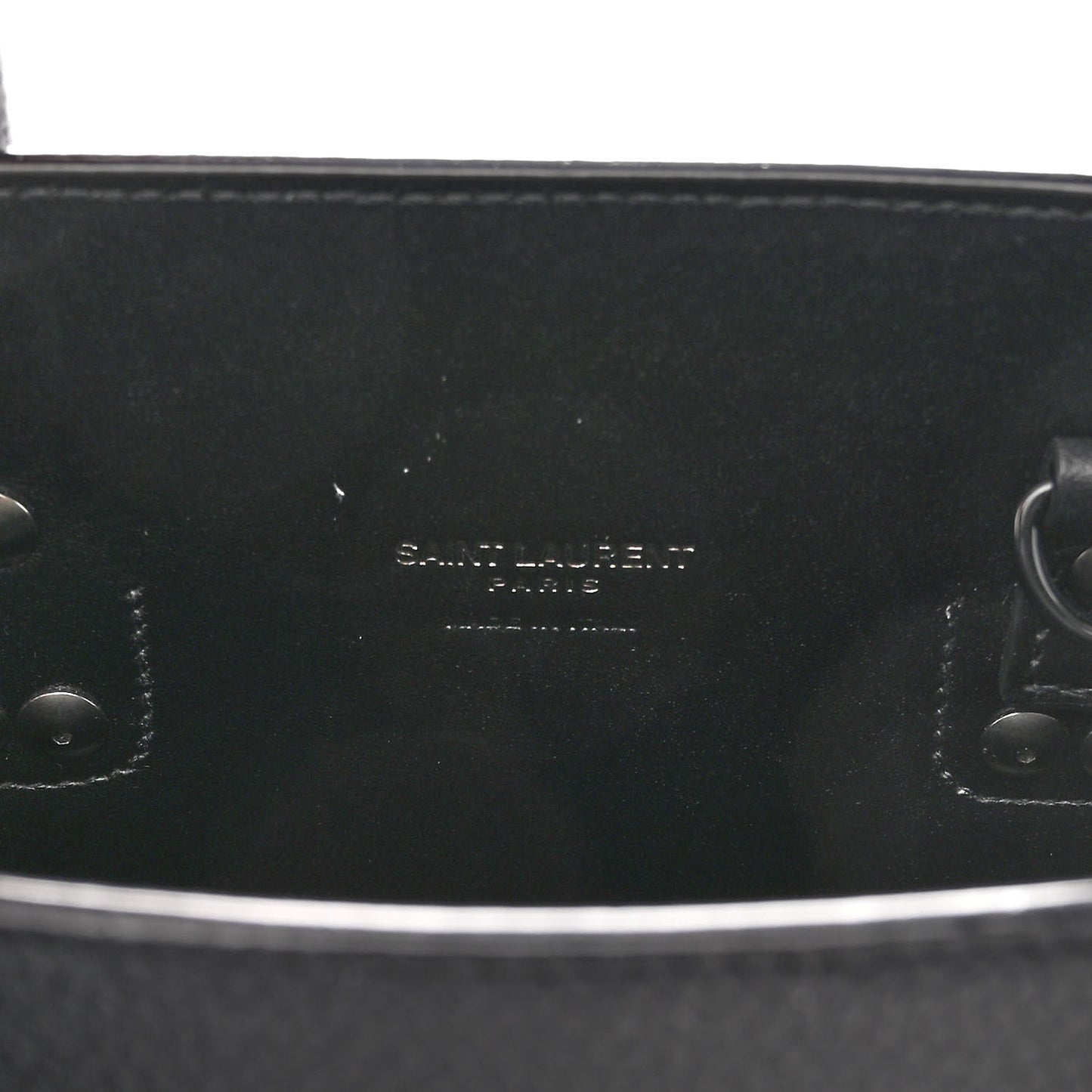 Grained Calfskin Baby Sac De Jour Black
