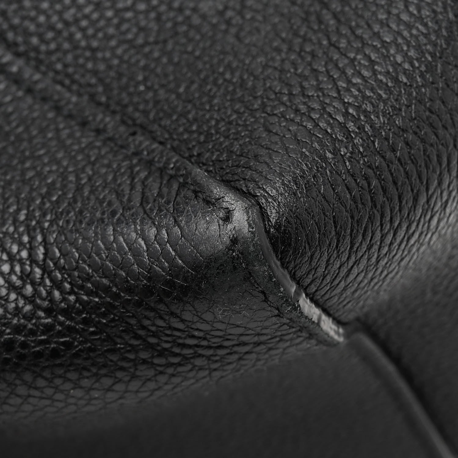 Celine Soft Grained Calfskin Medium Belt Cabas Phantom Black 14 of 15