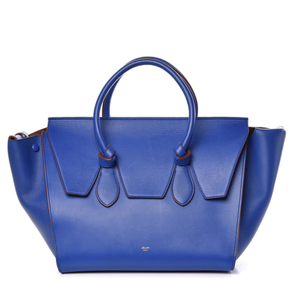 Celine Natural Calfskin Large Tie Knot Tote Royal Blue 1 of 18