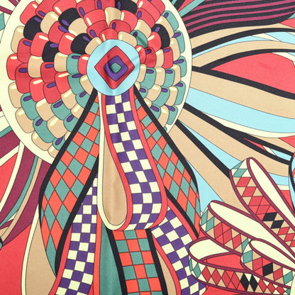 Hermes Silk Les Flots Du Cheval Pocket Square 2 of 6