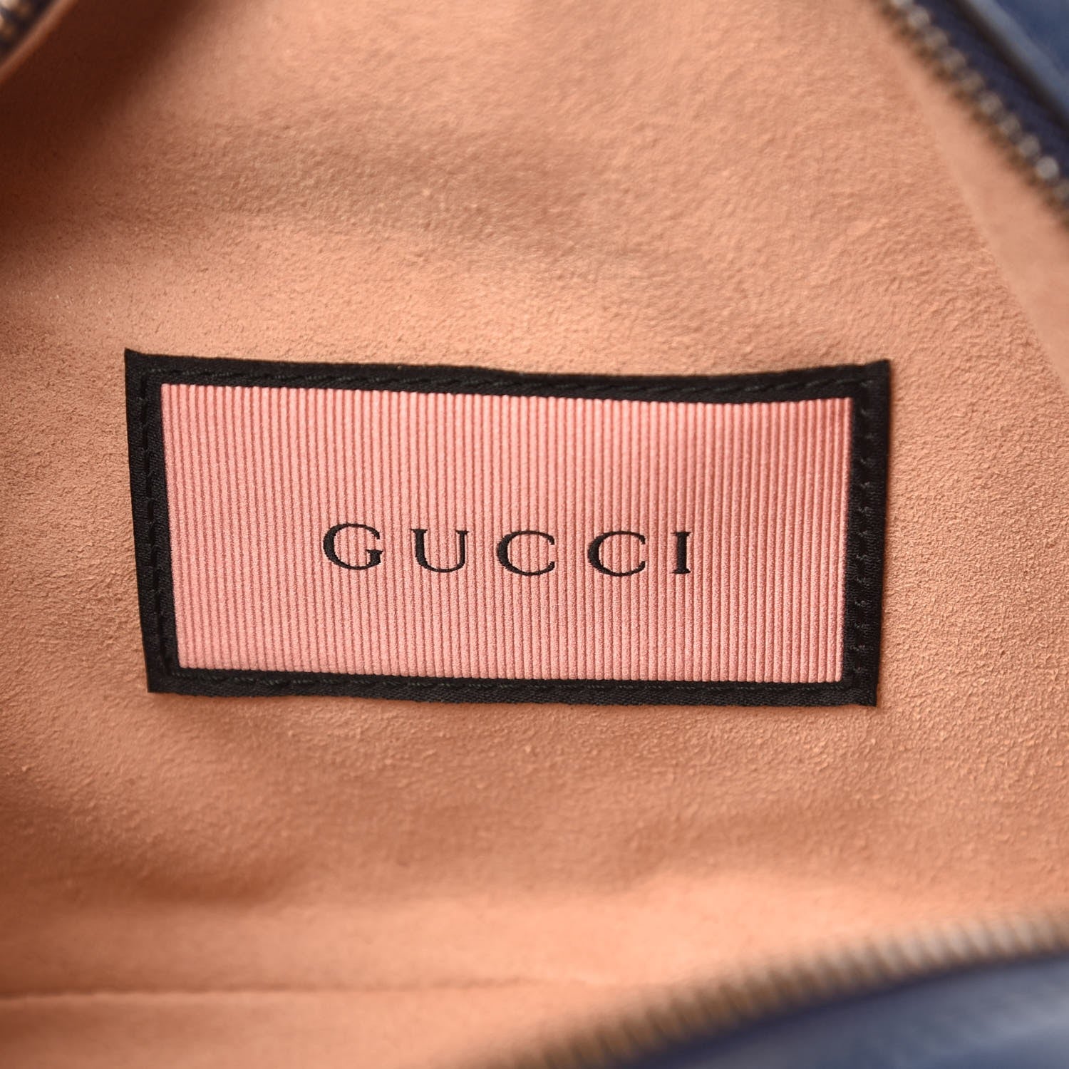 Gucci Calfskin Matelasse GucciGhost Small GG Marmont Chain Shoulder Bag Blue Agata Hibiscus Red 6 of 8