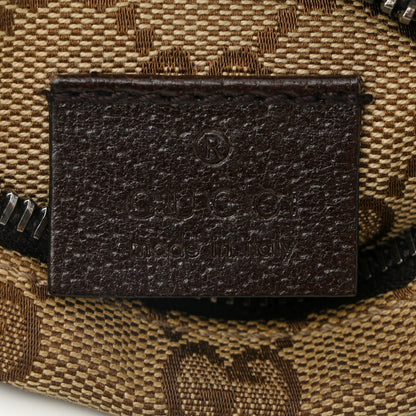 Gucci GG Monogram Web Double Pocket Belt Bag Dark Brown 5 of 10