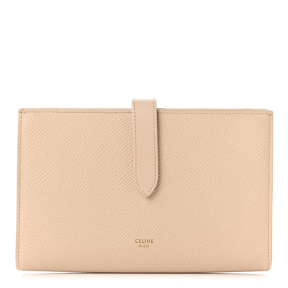 Celine Grained Calfskin Large Multifunction Strap Wallet Powder 1 of 6