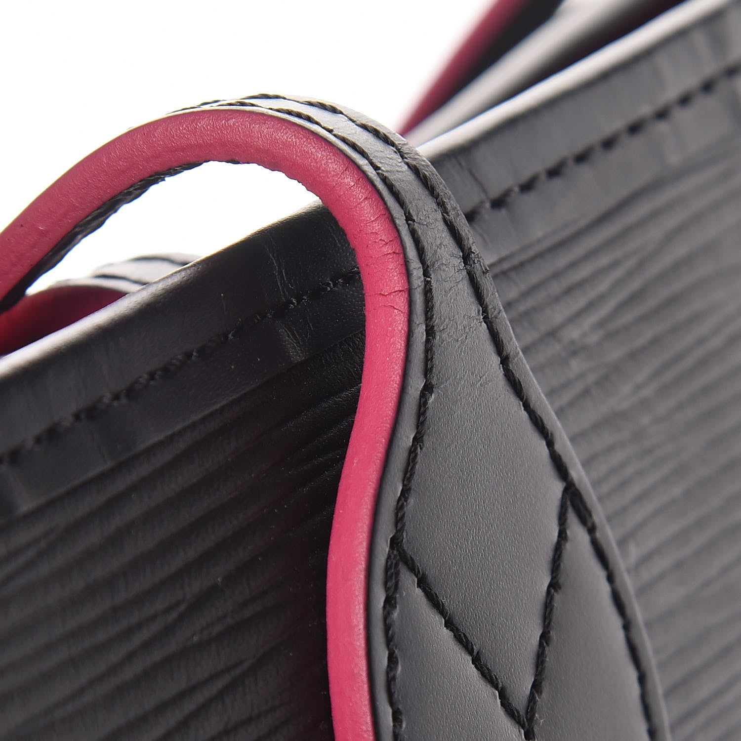 Louis Vuitton Epi Neverfull MM Black Hot Pink 11 of 15