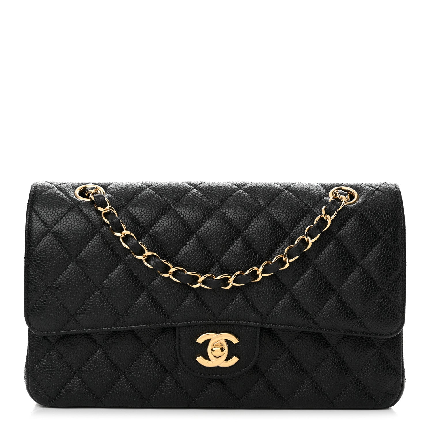 Chanel Caviar Quilted Medium Double Flap Black 1 of 13