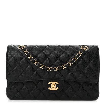 Chanel Caviar Quilted Medium Double Flap Black 1 of 13