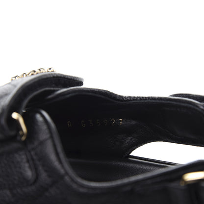 Chanel Grained Calfskin Velcro Dad Sandals 38 Black 8 of 9