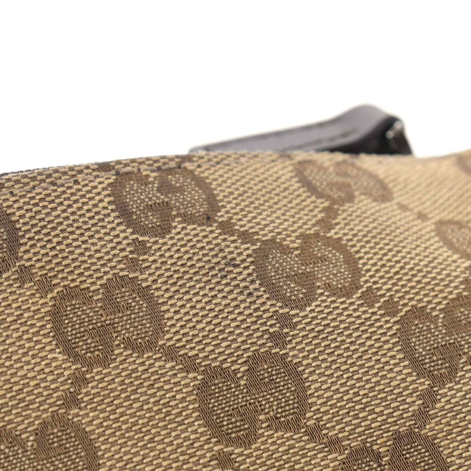 Gucci Monogram Calfskin Perforated Medium Flat Messenger Bag Dark Brown 12 of 16