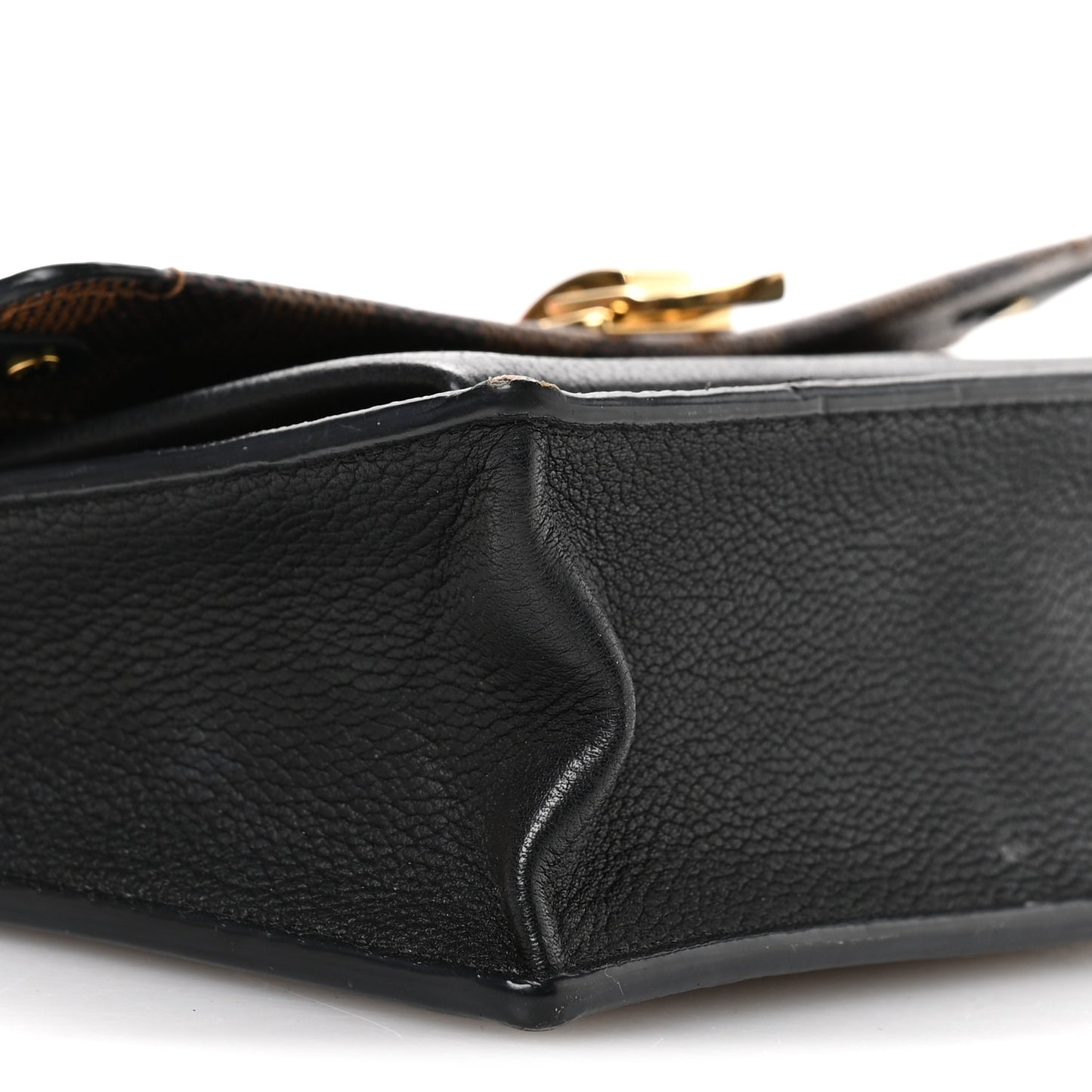 Damier Ebene Vavin Chain Wallet Black