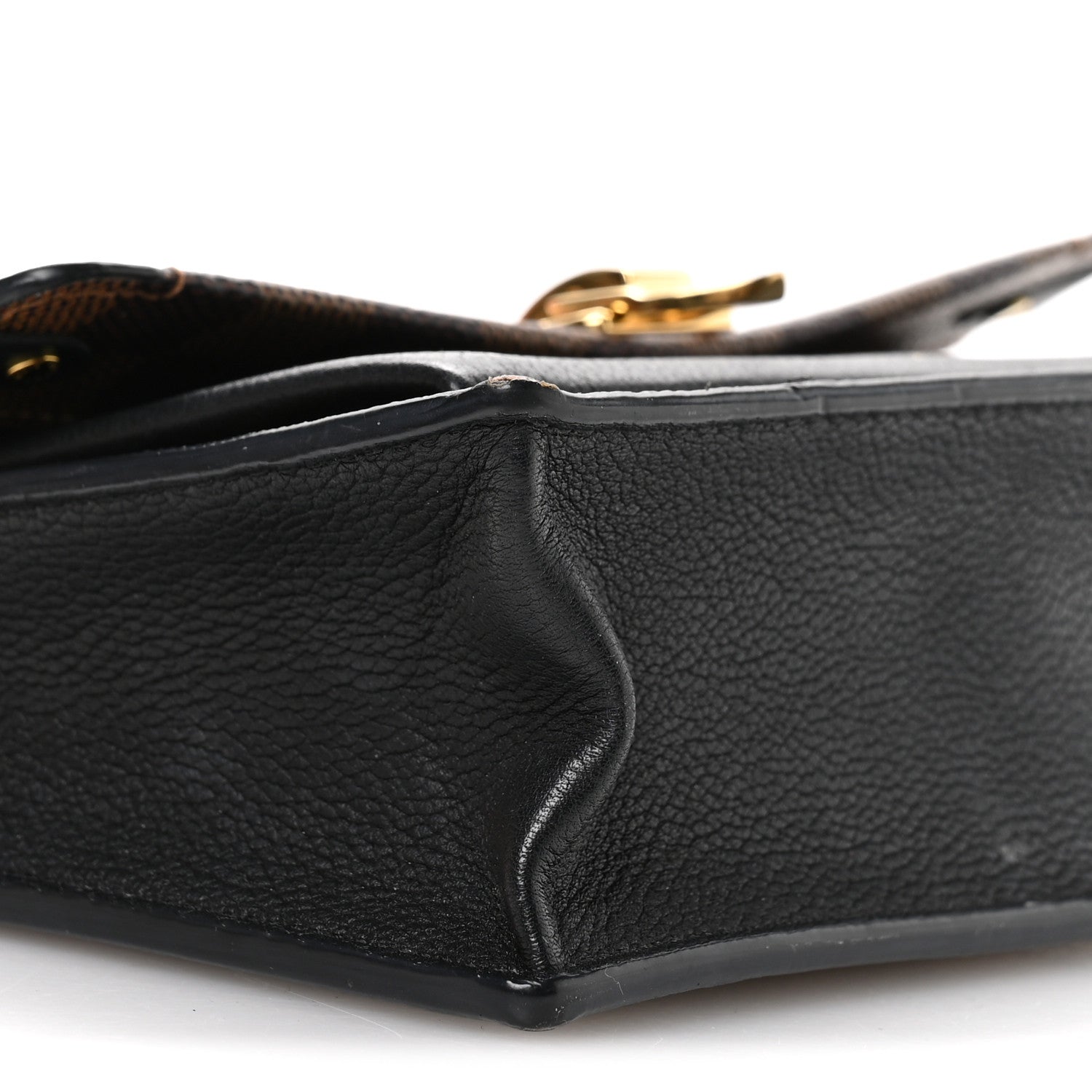 Louis Vuitton Damier Ebene Vavin Chain Wallet Black 9 of 12