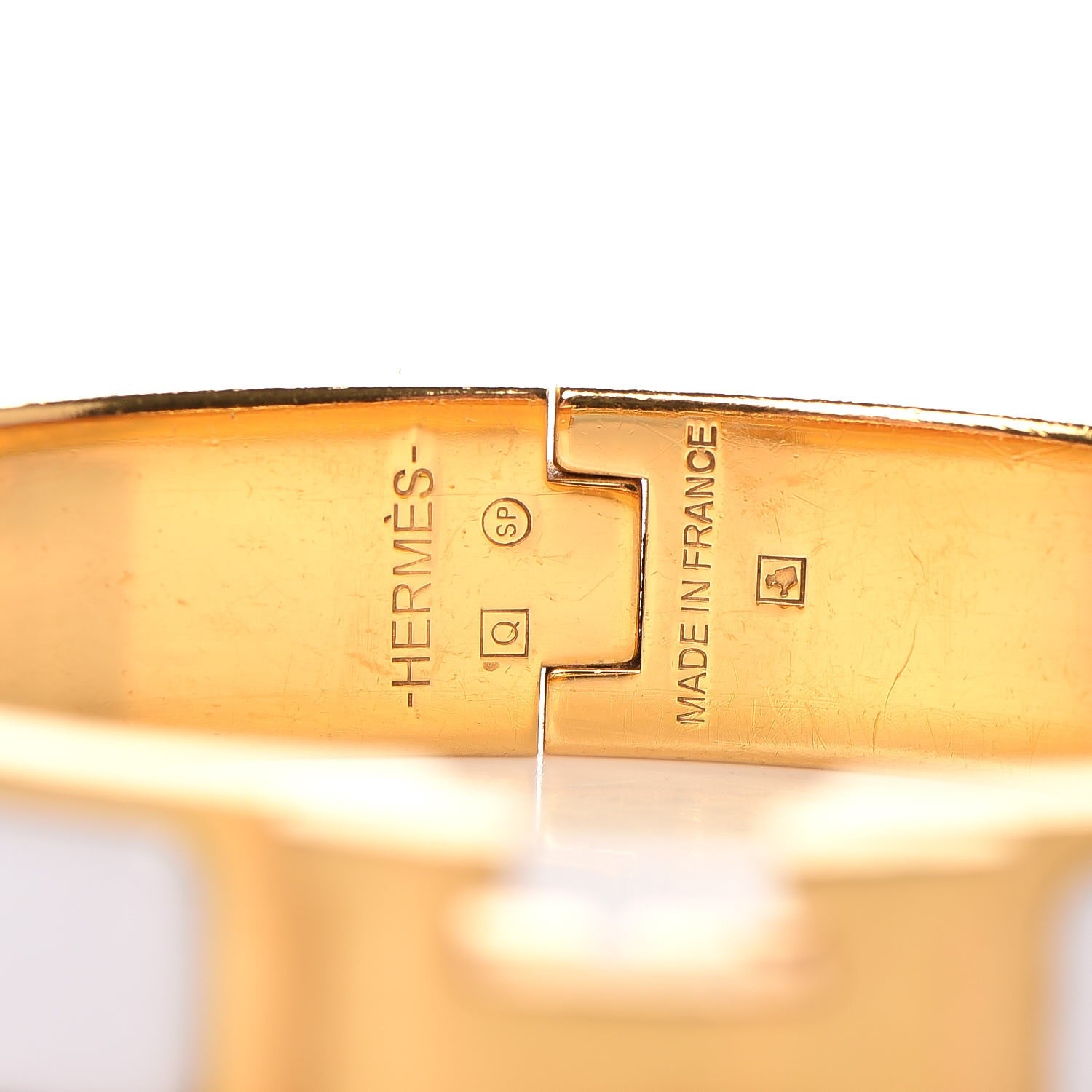 Hermes Enamel Narrow Clic Clac H Bracelet PM White 4 of 6