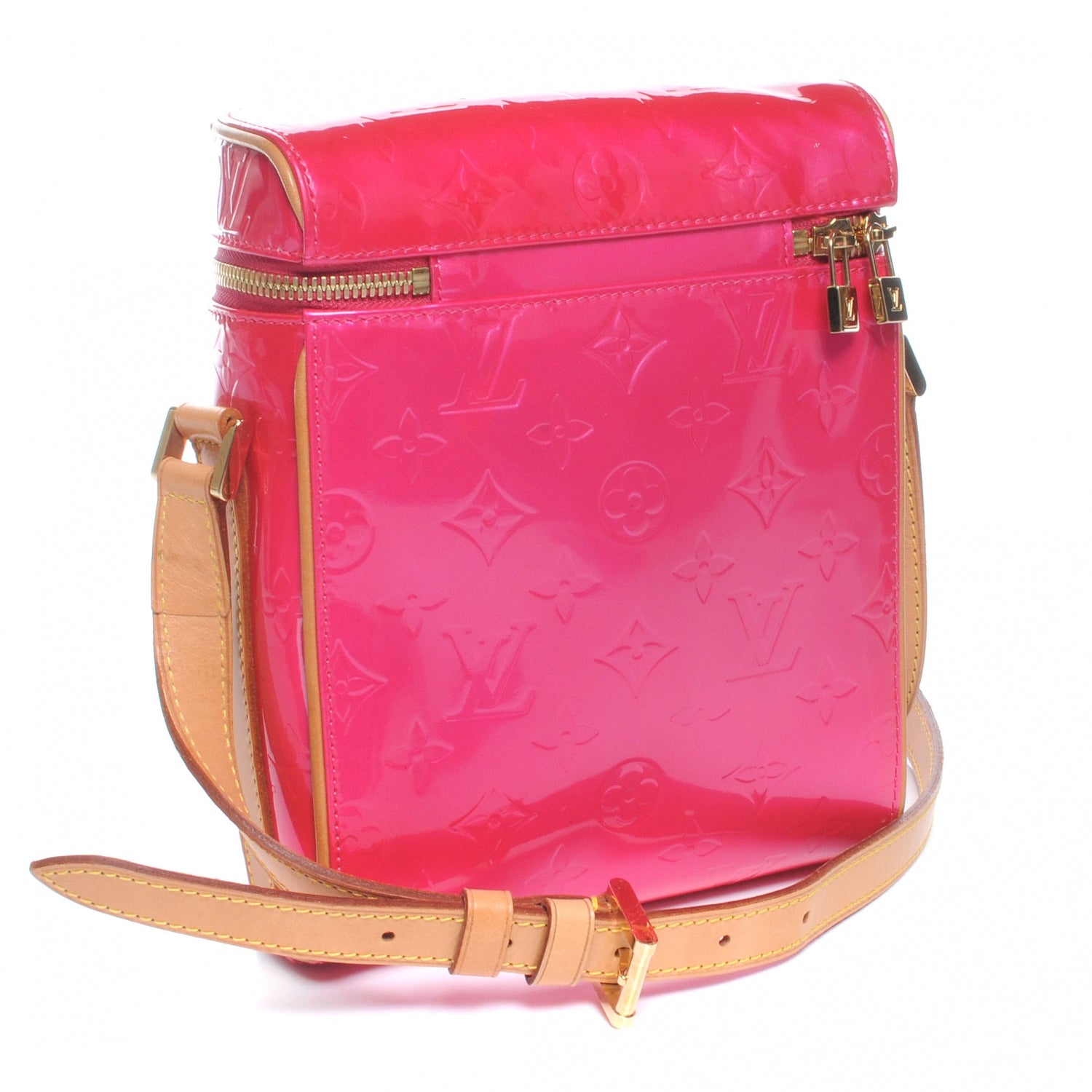Louis Vuitton Vernis Sullivan Vertical Fuchsia 3 of 6