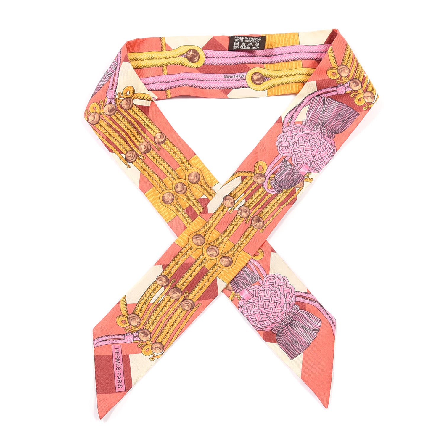 Hermes Silk Brandebourgs Twilly 1 of 4