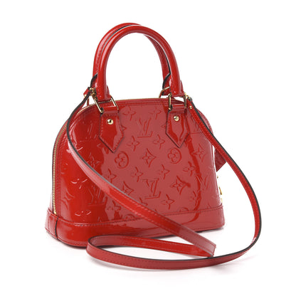 Louis Vuitton Vernis Alma BB Cherry 4 of 11