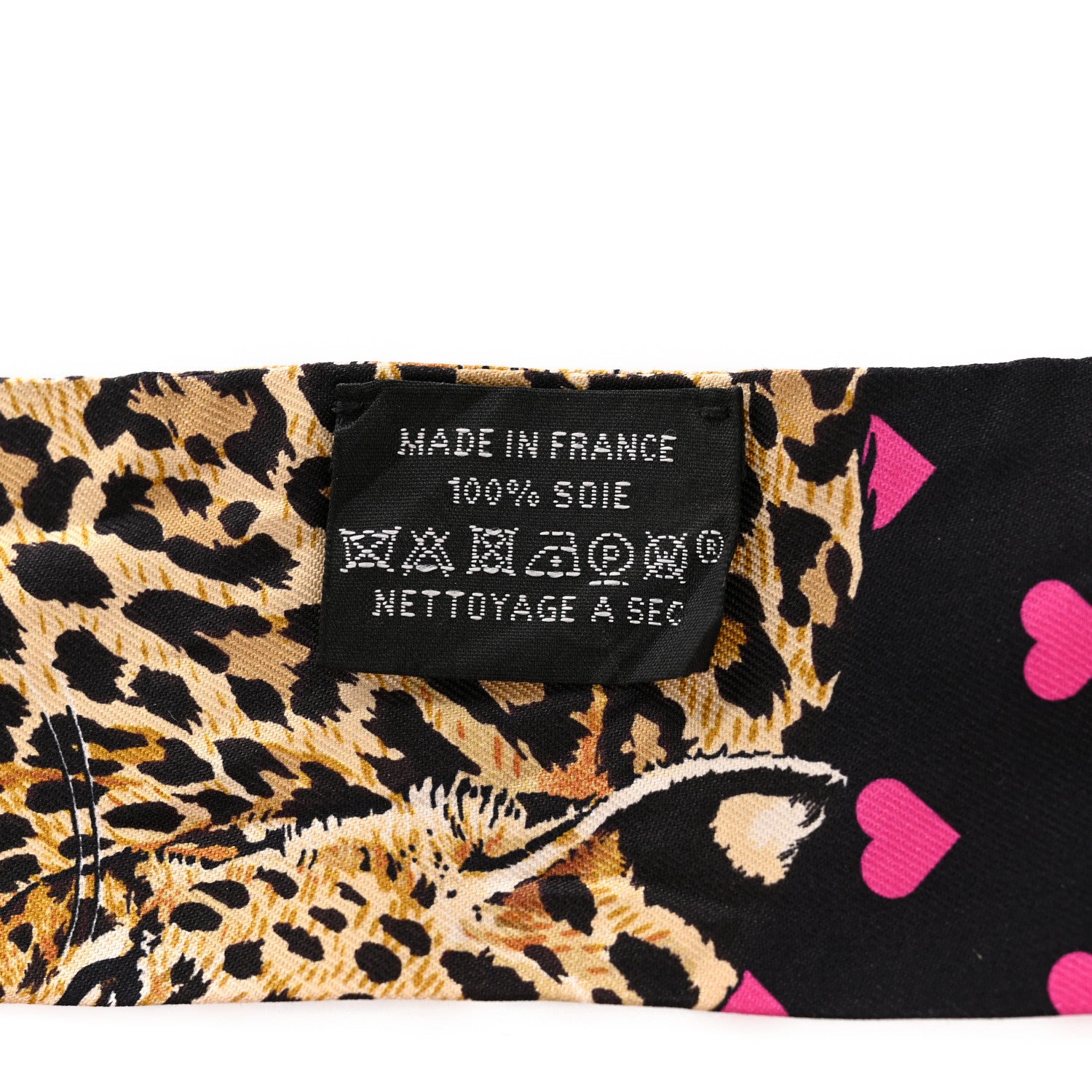 Hermes Silk Jungle Love Love Twilly Black Vert Rose Vif 3 of 6