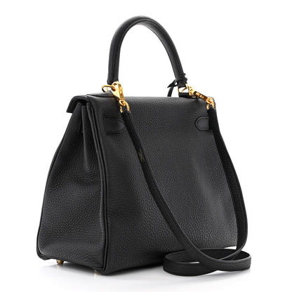 Hermes Togo Kelly Retourne 28 Black 3 of 12