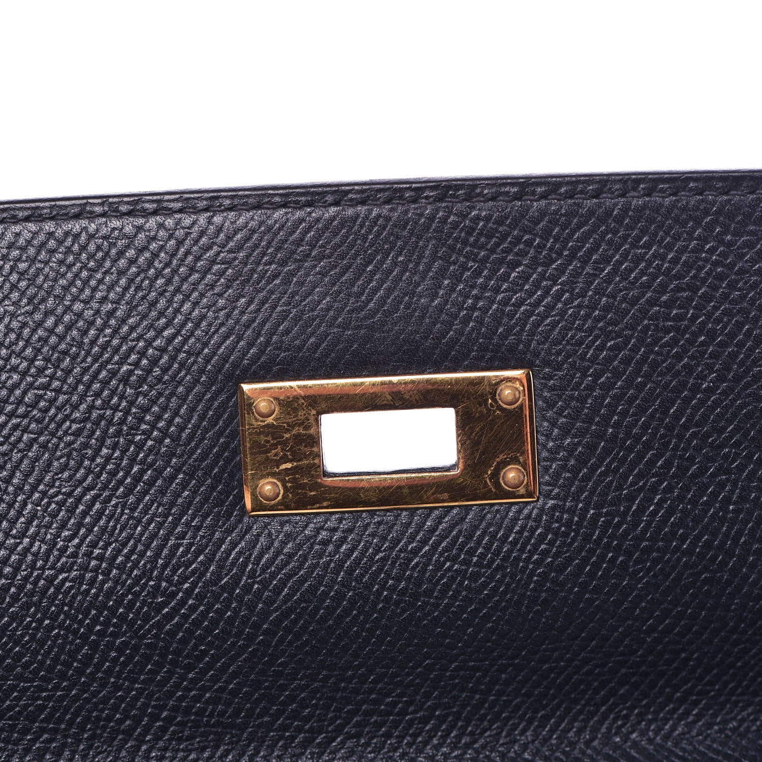 Hermes Courchevel Kelly Retourne 35 Bleu Marine 25 of 44