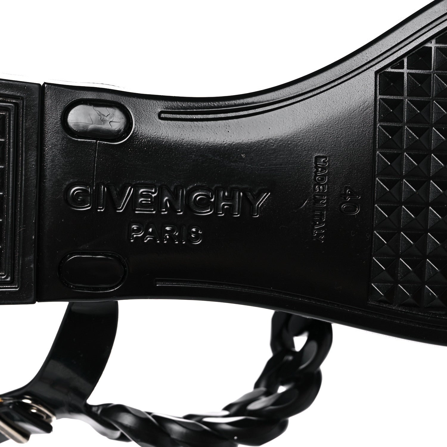 Givenchy Jelly Chain Nea Sandal Flats 40 Black 6 of 7