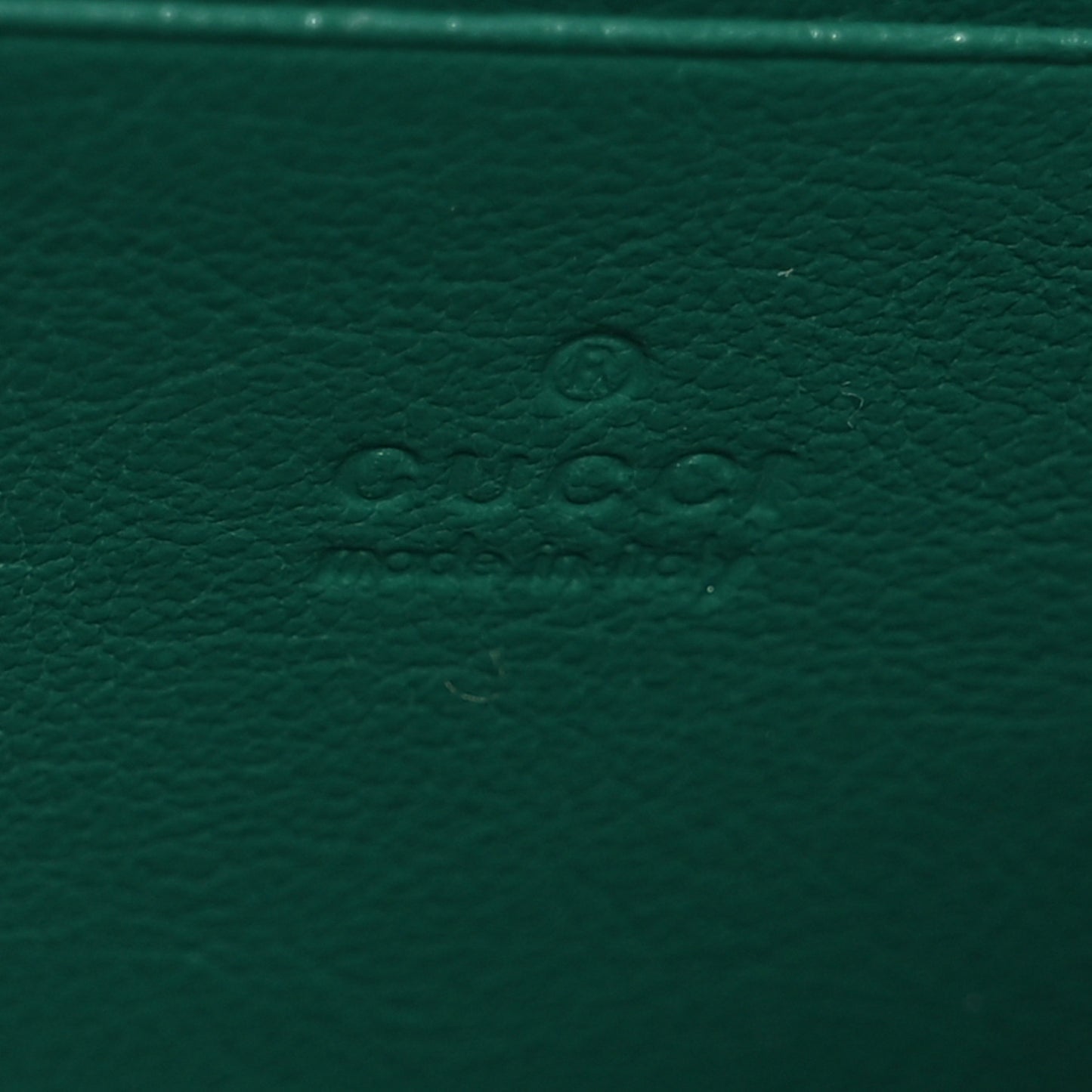 Azalea Calfskin Enamel Matelasse Diagonal Torchon GG Marmont Chain Wallet New Shamrock Emerald