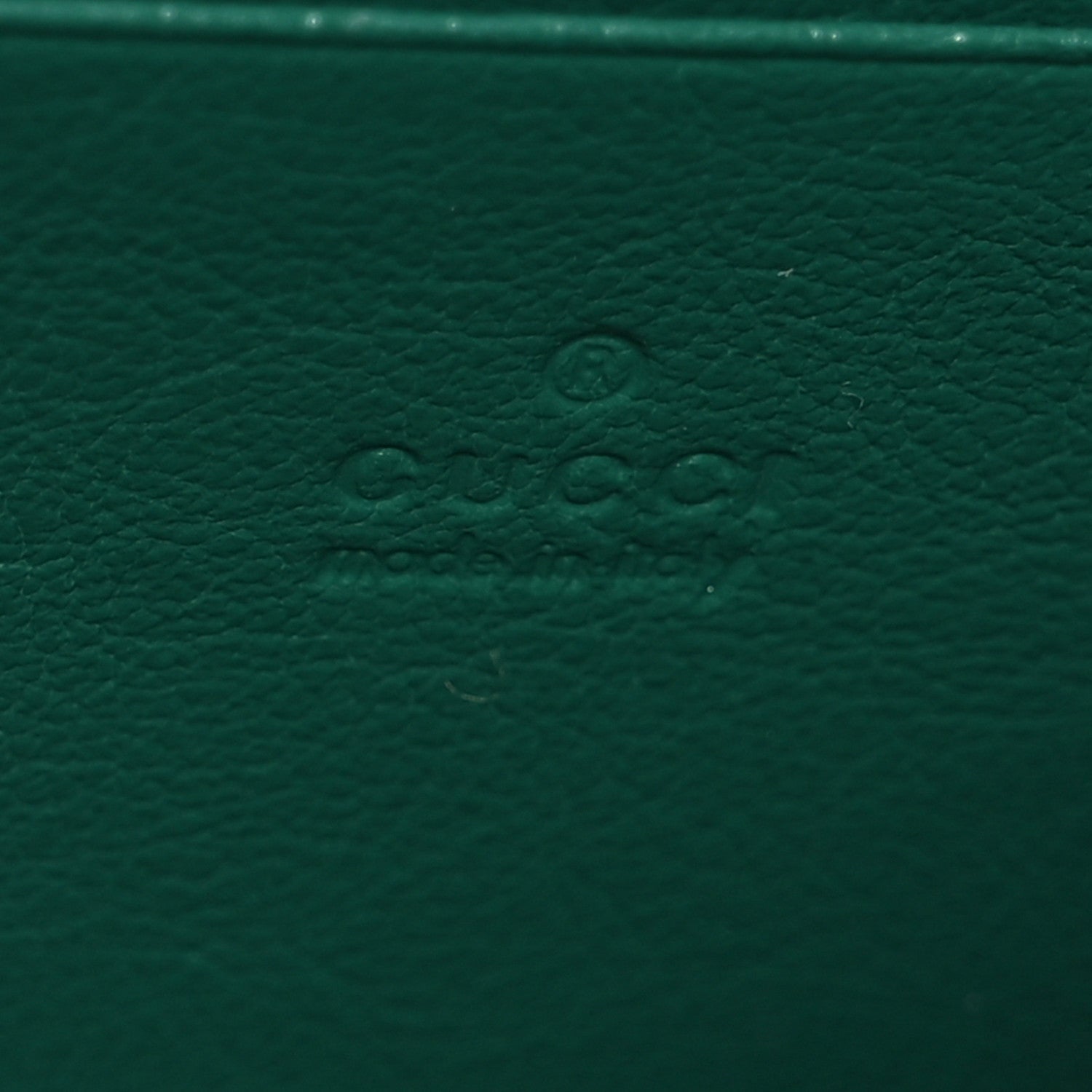 Gucci Azalea Calfskin Enamel Matelasse Diagonal Torchon GG Marmont Chain Wallet New Shamrock Emerald 9 of 13